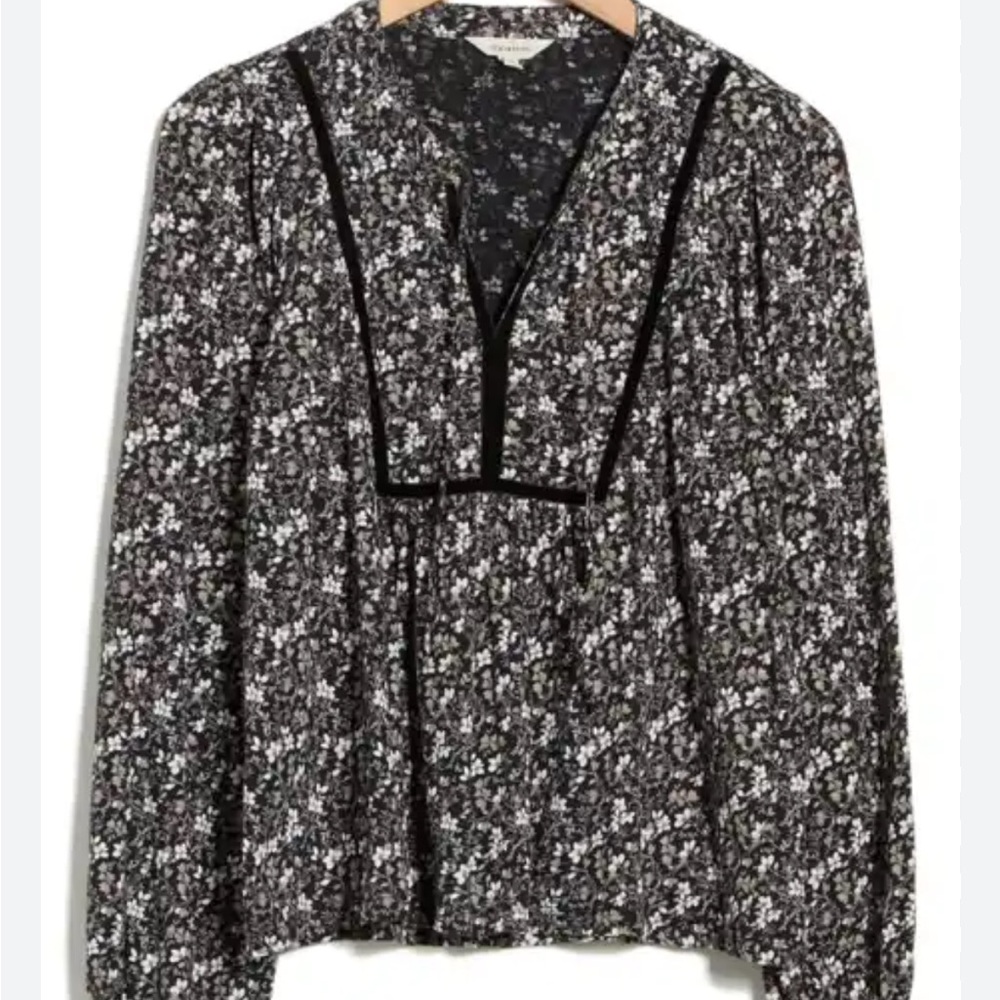Lucky brand boho floral holiday top - Picture 2 of 2
